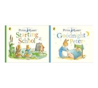 Peter Rabbit Tales Collection by Beatrix Potter: Starting School & Goodnight Peter - Board Books (2-Book Set) - Board Book