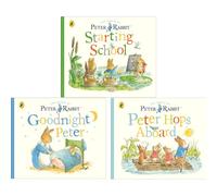 Peter Rabbit Tales Collection by Beatrix Potter: Starting School, Goodnight Peter & Peter Hops Aboard (3-Book Set) - Board Book