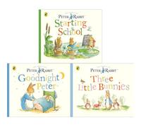 Peter Rabbit Tales Collection by Beatrix Potter: Starting School, Goodnight Peter & Three Little Bunnies (3-Book Set) - Board Book