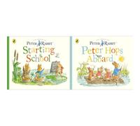 Peter Rabbit Tales Collection by Beatrix Potter: Starting School & Peter Hops Aboard (2-Book Set) - Board Book