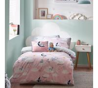 Peter Rabbit™ Sleepy Head Pink Duvet Cover and Pillowcase Set Pink/White