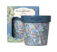 Peter Rabbit Blue Floral Printed Plant Pot Candle - Wildflower Floral Scent - 277G (1-Wick) - PR001PCV005U