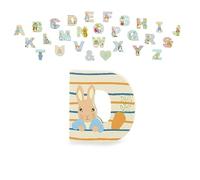 Peter Rabbit Wooden Letters by Orange Tree Toys, Letter D with Peter - Alphabet Animal Letter for Personalised Baby Name, Toy Box, Door, Wall Decorations, Animals Nursery Decor, Boys Girls Bedroom