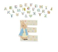 Peter Rabbit Wooden Letters by Orange Tree Toys, Letter E with Peter - Alphabet Animal Letter for Personalised Baby Name, Toy Box, Door, Wall Decorations, Animals Nursery Decor, Boys Girls Bedroom