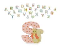 Peter Rabbit Wooden Letters by Orange Tree Toys, Letter S with Timmy - Alphabet Animal Letter for Personalised Baby Name, Toy Box, Door, Wall Decorations, Animals Nursery Decor, Boys Girls Bedroom