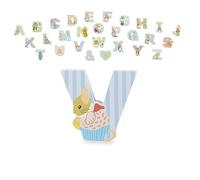 Peter Rabbit Wooden Letters by Orange Tree Toys, Letter V with Mrs. Tittlemouse - Alphabet Animal Letter for Personalised Baby Name, Toy Box, Door, Wall Decorations, Animals Nursery Decor, Boys Girls
