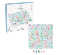 Peter Rabbit Wooden Vines & Ladders Game, Board Game, Toddler Wooden Toys - Wooden Puzzles for Early Development & Activity Toys, Toddler, Official Licensed Peter Rabbit Gifts by Orange Tree Toys