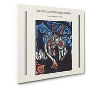 Peter Schlemihl By Ernst Ludwig Kirchner Canvas Print | Gallery Wrapped 30mm Frame Wall Art | 14x14 inches | Ready to Hang | Surrealist Picture | Living Room Bedroom Lounge Office