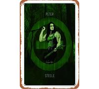 peter steele Metal Tin Sign Outdoor Indoor Wall Panel Retro Vintage Poster 8x12 Inch
