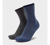 Essentials Men's Walking Socks 2 Pack, Navy M