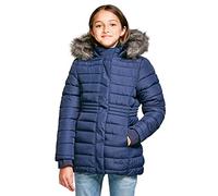 Peter Storm Girl’s Lizzy Parka Jacket with Grown on Hood with Detachable Fur Trim, Water-resistant & Insulated Winter Puffer Coat (UK, Age, 11 Years, 12 Years, Regular, Navy)