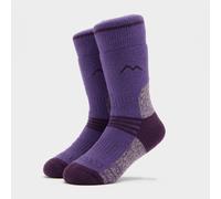 Girls' Midweight Trekking Sock - Twin Pack - Purple, Purple S-M