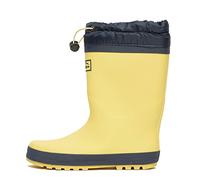 Peter Storm Kids' Fleece Cuff Wellies with Adjustable Fleece Lined Cuff and Grippy Outsole, Waterproof Wellington Boots (Yellow, UK Footwear Size System, Big Kid, Numeric, Medium, 3)