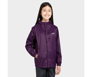 Peter Storm Kid's Hooded Packable Waterproof Jacket, Purple 9-10Y