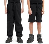 Peter Storm Kids' Ramble Convertible Zip Off Trousers & Shorts with Articulated Knees & 3 Pockets, Stretchy, Comfortable & Lightweight Pants (UK, Age, 13 Years, Regular, Black)