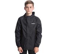 Peter Storm Kids' Unisex Packable Waterproof Jacket, Storm Shield+ Technology, Breathable, Lightweight Shell, Walking/Hiking/School (UK, Age, 11 Years, 12 Years, Regular, Black)