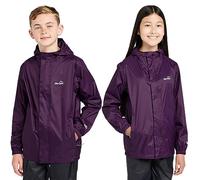 Peter Storm Kids' Unisex Packable Waterproof Jacket, Storm Shield+ Technology, Breathable, Lightweight Shell, Walking/Hiking/School (UK, Age, 11 Years, 12 Years, Regular, Purple)