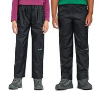 Peter Storm Kids’ Unisex Waterproof Over Trousers with Elasticated Waistband & Articulated Knees, Comfortable & Breathable Pants for Boys & Girls (UK, Age, 7 Years, 8 Years, Regular, Black)