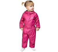 Peter Storm Kids' Waterproof Suit with Elastic Cuffs, Waist and Hem, Rain Suit, Splash Suit, Puddle Suit, All-in-one Overalls for Girls and Boys (Pink, 2-3 Years)