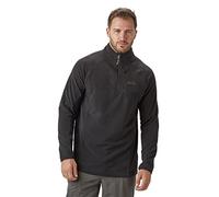 Peter Storm Men’s Grid Half-Zip Fleece with High Neck & Zipped Chest Pocket, Warm, Soft & Comfortable Midlayer Pullover (UK, Alpha, XS, Regular, Regular, Black)