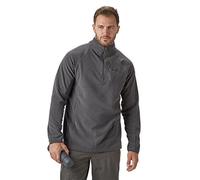 Peter Storm Men’s Grid Half-Zip Fleece with High Neck & Zipped Chest Pocket, Warm, Soft & Comfortable Midlayer Pullover (UK, Alpha, L, Regular, Regular, Grey)
