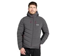 Peter Storm Men’s Ingleton Hybrid Jacket with Adjustable Hood and Stretch Side Panelling, Water Repellent & Insulated Winter Padded Puffer Coat (UK, Alpha, XL, Regular, Regular, Grey)