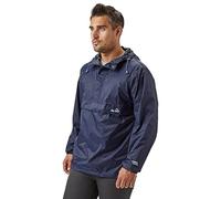 Peter Storm Men’s Packable Cagoule Jacket with Drawcord Hood and Large Zipped Pocket, Waterproof, Breathable & Lightweight Raincoat (UK, Alpha, S, Regular, Regular, Navy)