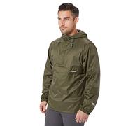 Peter Storm Men’s Packable Cagoule Jacket with Drawcord Hood and Large Zipped Pocket, Waterproof, Breathable & Lightweight Raincoat (UK, Alpha, XS, Regular, Regular, Green)
