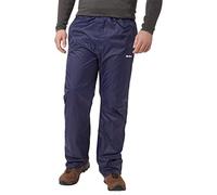 Peter Storm Men’s Packable Pants with Elasticated Waist & Stuff Sack, Waterproof, Breathable & Lightweight Over Trousers (UK, Alpha, 3XL, Regular, Regular, Navy)