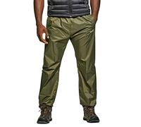 Peter Storm Men’s Packable Pants with Elasticated Waist & Stuff Sack, Waterproof, Breathable & Lightweight Over Trousers (UK, Alpha, 3XL, Regular, Regular, Khaki)