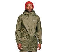 Peter Storm Men’s Parka In A Pack with Adjustable Hood, Waterproof, Breathable, Lightweight & Packable Raincoat, (UK, Alpha, XXL, Regular, Regular, Khaki)