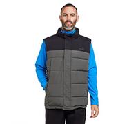 Peter Storm Men’s Walter Wadded Gilet with 3 Zipped Pockets and Adjustable Hem, Water-Resistant & Insulated Vest, Warm Bodywarmer (UK, Alpha, XL, Regular, Regular, Grey)