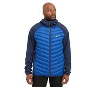 Peter Storm Men's Active Hybrid Jacket with Hood and Zipped Pockets, Water Repellent, Insulated & Lightweight Athletic Coat (UK, Alpha, XL, Regular, Regular, Blue)