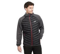 Peter Storm Men's Active Hybrid Jacket with Hood and Zipped Pockets, Water Repellent, Insulated & Lightweight Athletic Coat (UK, Alpha, L, Regular, Regular, Black)