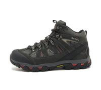 Peter Storm Mens Arnside II Mid Walking Boots Rubber Sole & Ankle Support - Grey