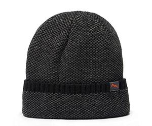 Peter Storm Men's Barry Chunky Knitted Beanie with Borg Fleece Lining, Warm & Comfortable Hat, Ideal for Walking & Hiking, Cold Weather & Winter Accessories, Black, One Size