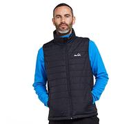 Peter Storm Men's Blisco II Gilet with Collar & Hand Warmer Pockets, Insulated Vest, Warm, Water-repellent, Lightweight & Packable Bodywarmer (UK, Alpha, L, Regular, Regular, Black)