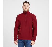 Peter Storm Mens Bracken Half Zip Fleece with Fitted Collar & Hem, Lightweight 60g Brushed Microfleece Midlayer Pullover (UK, Alpha, S, Regular, Regular, Red)