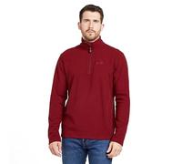 Peter Storm Mens Bracken Half Zip Fleece with Fitted Collar & Hem, Lightweight 60g Brushed Microfleece Midlayer Pullover (UK, Alpha, L, Regular, Regular, Red)