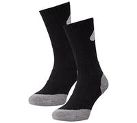 Peter Storm Men's Double Layer Socks - 2 Pack, Quick Dry Fabric, Outdoors, Travelling, Walking, Hiking and Camping Clothing Accessories, Black, L