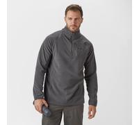 Men's Grid Half-Zip Fleece, Grey M