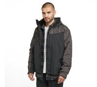 Peter Storm Mens Lakeside 3 in 1 Waterproof Jacket with Rollaway Hood, Hiking Raincoat - Black Polyamide - Size Medium