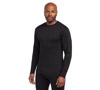 Peter Storm Men's Lightweight Essential Long Sleeve Baselayer Top, Men's Baselayer T-Shirt, Men's Warm Underwear Baselayer Top, Black, L