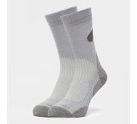 Peter Storm Men's Lightweight Coolmax Walking Socks, Men's Hiking Socks, Men's Trekking Socks, Outdoors, Trekking, Hiking and Walking Accessories, Pack Of Two, Grey, L
