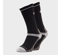 Peter Storm Men's Midweight Coolmax Hiking Socks - 2 Pack, Black L