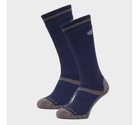 Men's Midweight Hiking Socks - Twin Pack - Blue, Blue XL