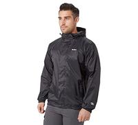 Peter Storm Men's Packable Waterproof Jacket with 2 Zipped Hand Pockets and Adjustable Hood, Pac A Mac, Rain Coat, Cagoule (UK, Alpha, 3XL, Regular, Regular, Black)