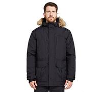 Peter Storm Men's Peter Parka III Jacket with Faux Fur Trimmed Hood & 7 Utility Pockets, Waterproof, Breathable & Insulated Winter Coat (UK, Alpha, 3XL, Regular, Regular, Black)