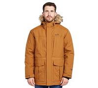 Peter Storm Men's Peter Parka III Jacket with Faux Fur Trimmed Hood & 7 Utility Pockets, Waterproof, Breathable & Insulated Winter Coat (UK, Alpha, 3XL, Regular, Regular, Brown)