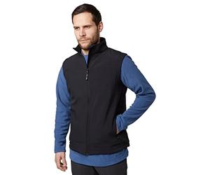 Peter Storm Men's Water Repellent Softshell Gilet with 2 Zipped Hand Pockets & Fleece Lining, Outdoors Bodywarmer (UK, Alpha, XL, Regular, Regular, Black)